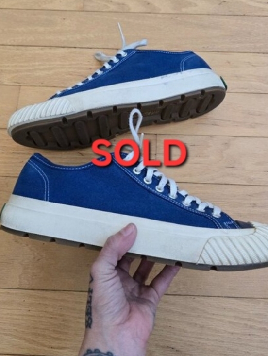P.F. Flyers Other - PF Flyers | The Grounder Collection blue canvas low-top sneakers | MENS 12